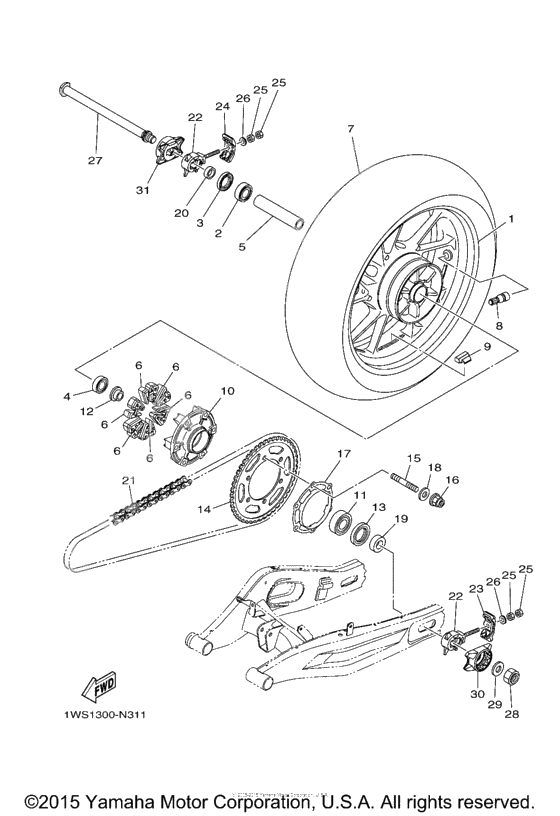 Rear wheel