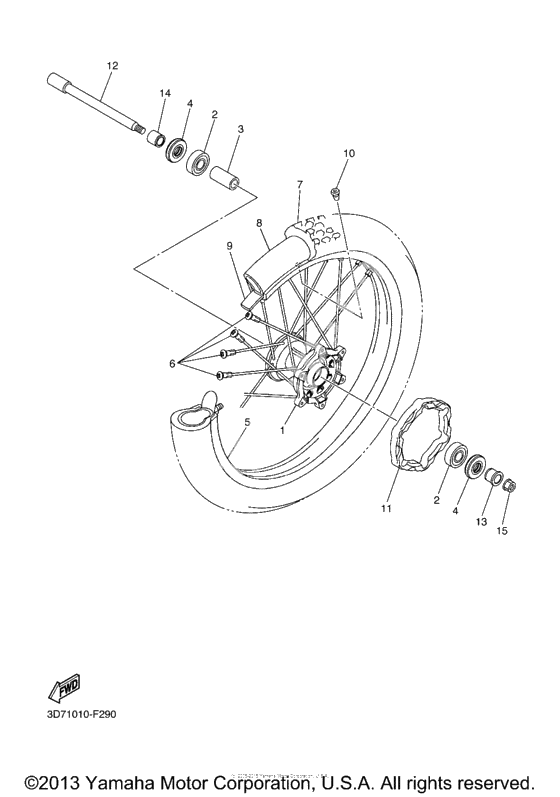 Переднее колесо