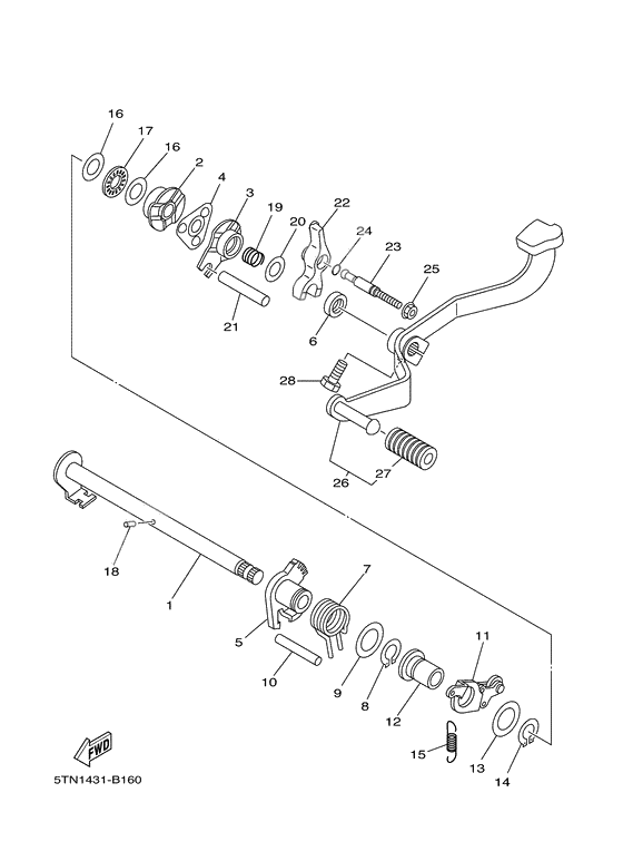 Shift shaft