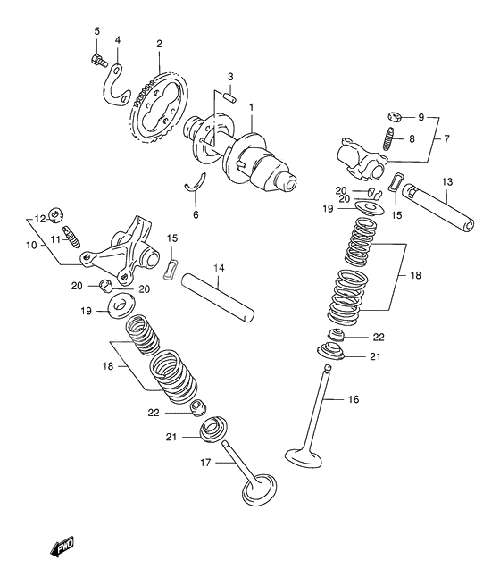 Cam shaft - valve