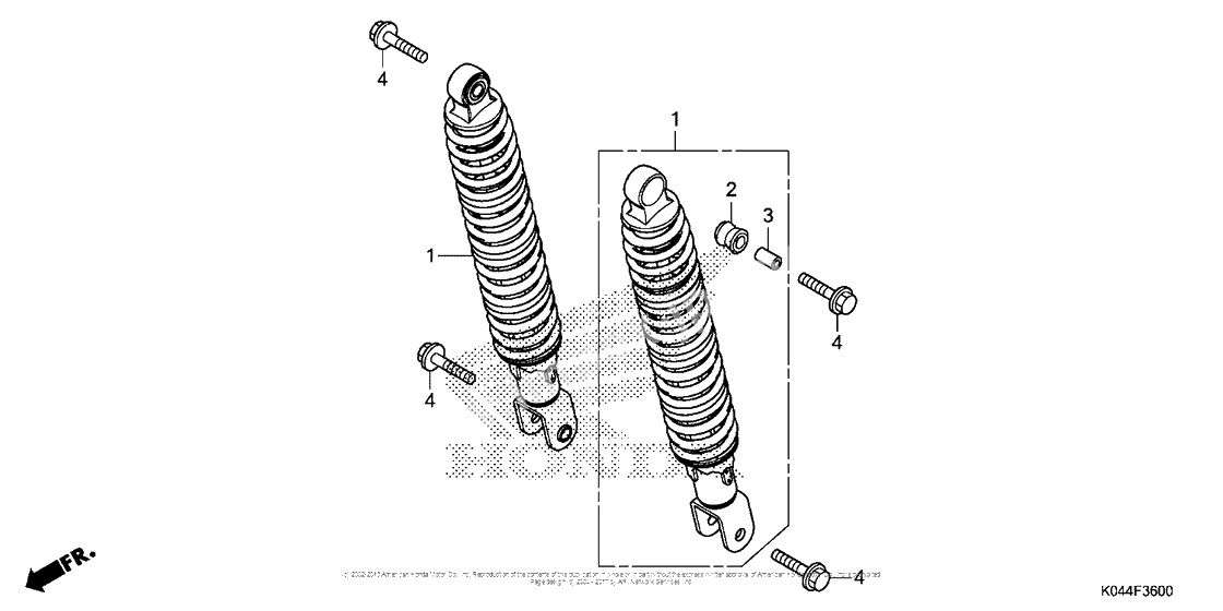 Задний амортизатор