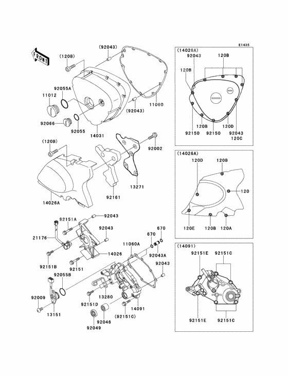 Left engine cover(s)