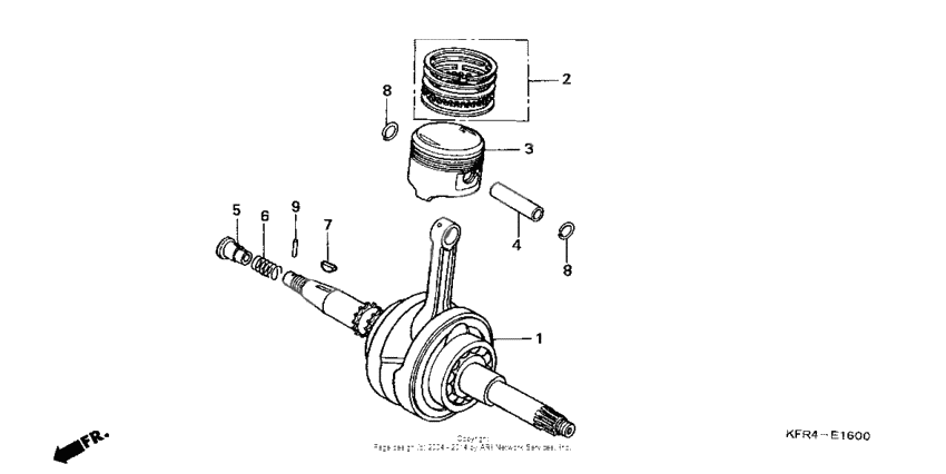 Crankshaft + piston