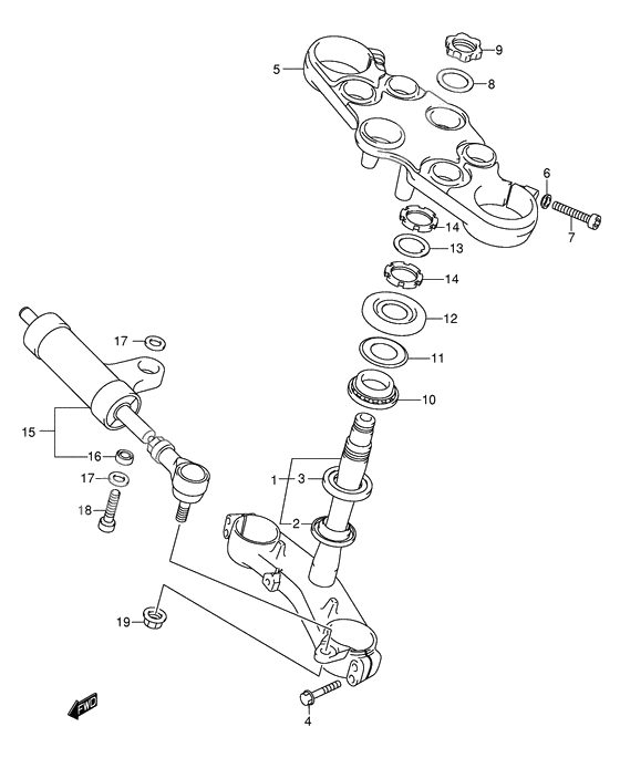 Bracket/steering damper