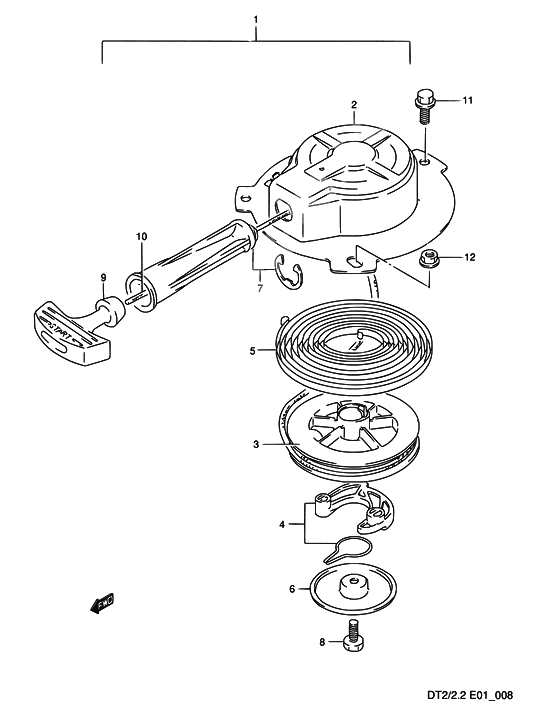 Starter assy recoil