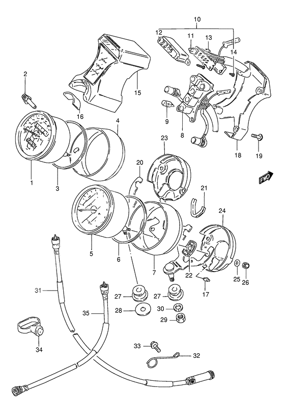 Speedometer - tachometer