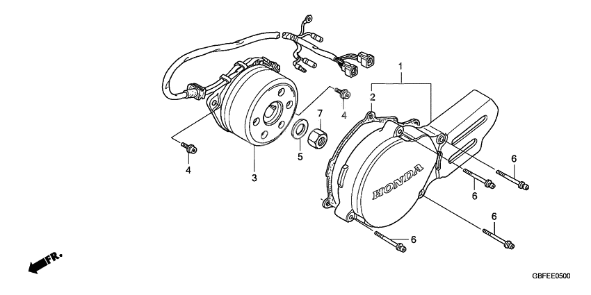 Left crankcase cover