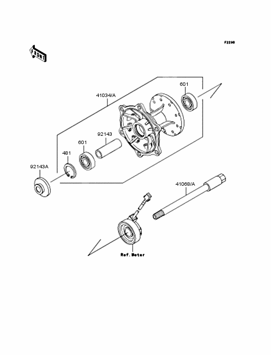 Front hub