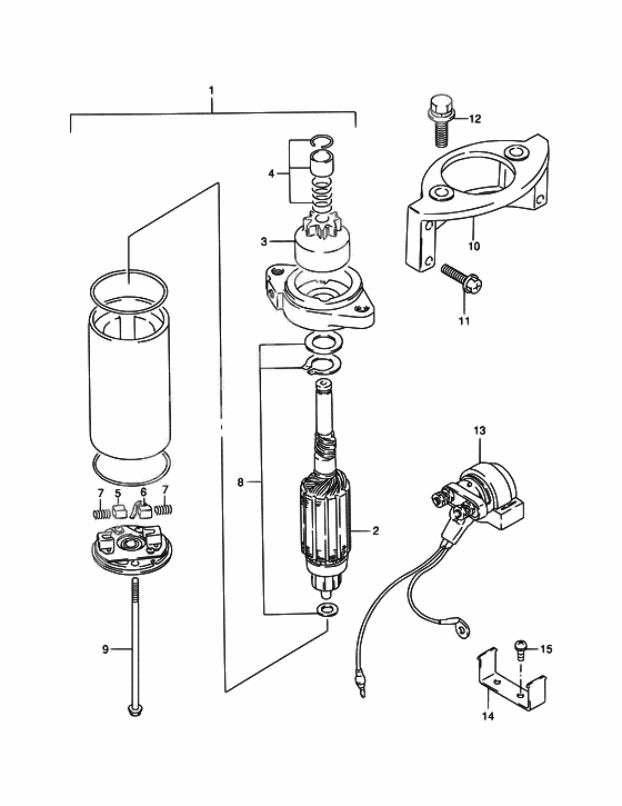 Starting motor