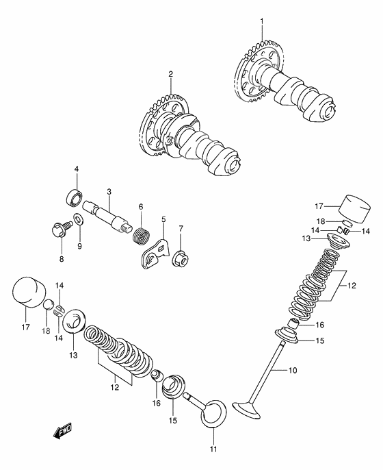 Cam shaft - valve