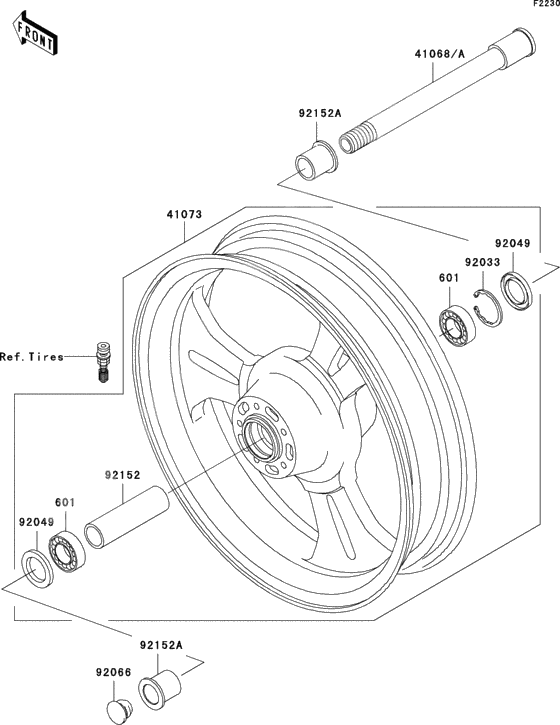 Front hub