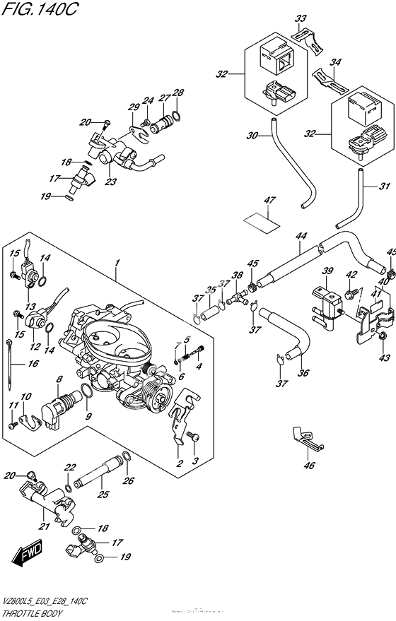 Throttle Body (Vz800L5 E33)