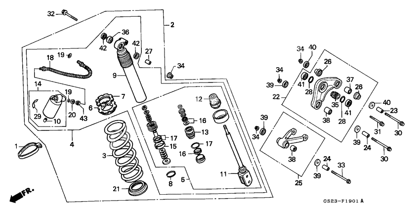 Rear cushion              

                  CR80RN/RP/RR