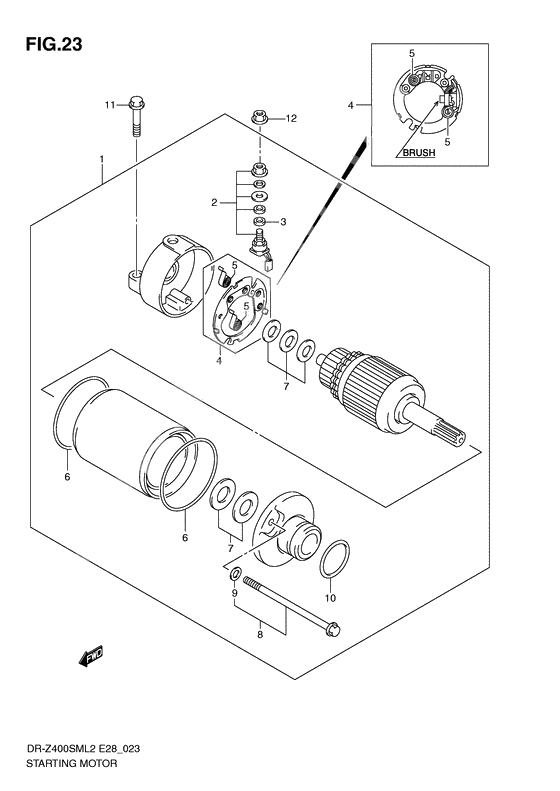 Starting motor