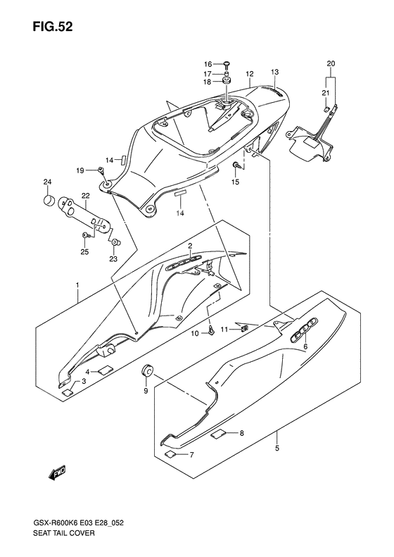 Seat tail cover