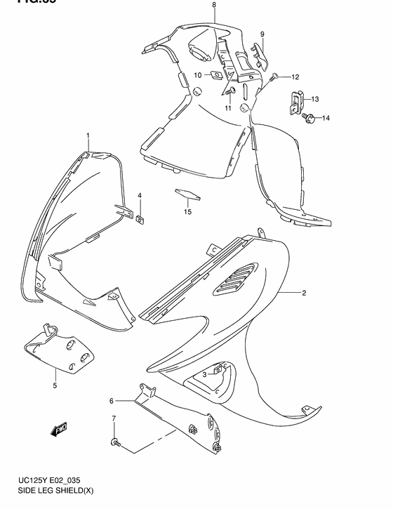 Side leg shield              

                  Model x