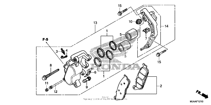 Front brake caliper (1)