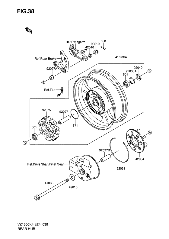 Rear hub