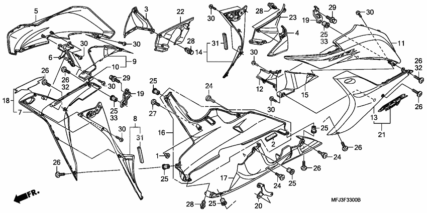 Lower cowl              

                  CBR600RR7/8