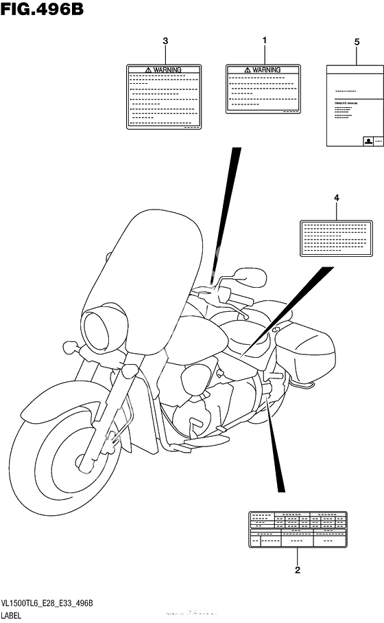 Информационные наклейкиl (Vl1500Tl6 E33)