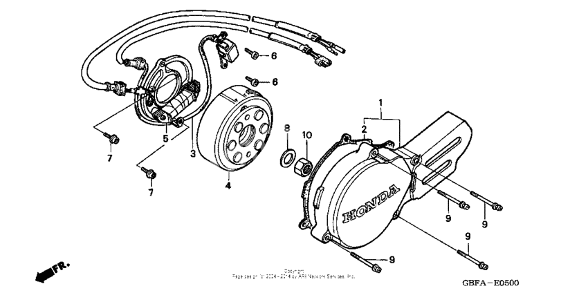 Left crankcase cover