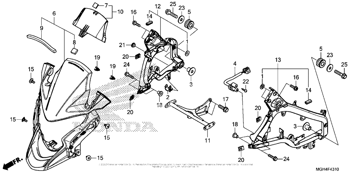 Передний обтекатель