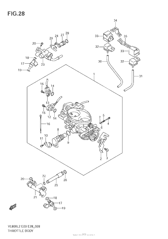 Throttle Body (Vl800 E28)