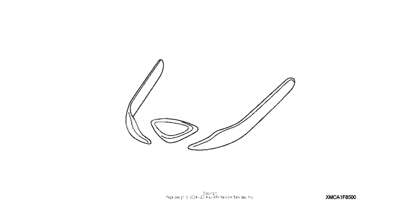 Chrome front fender ornament