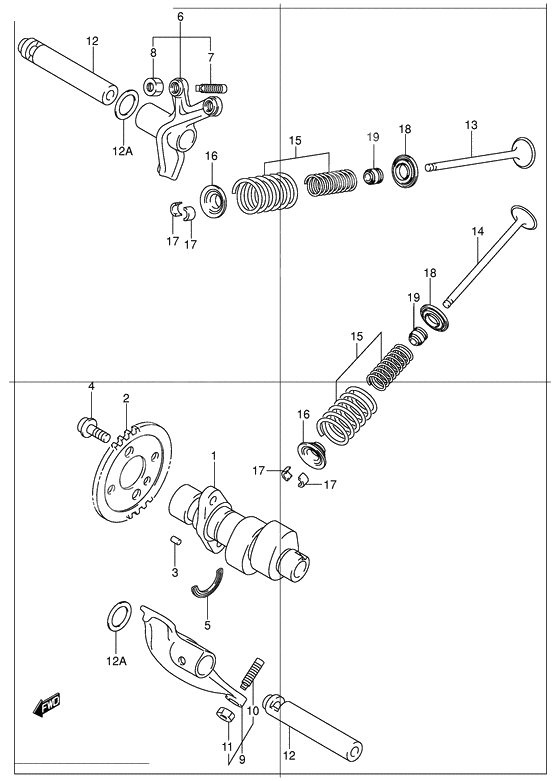 Cam shaft/valve