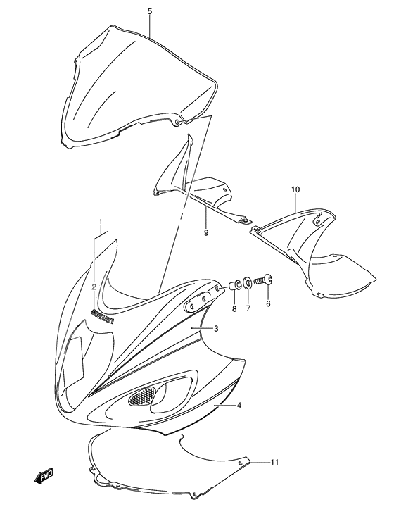 Cowling body              

                  Model k5