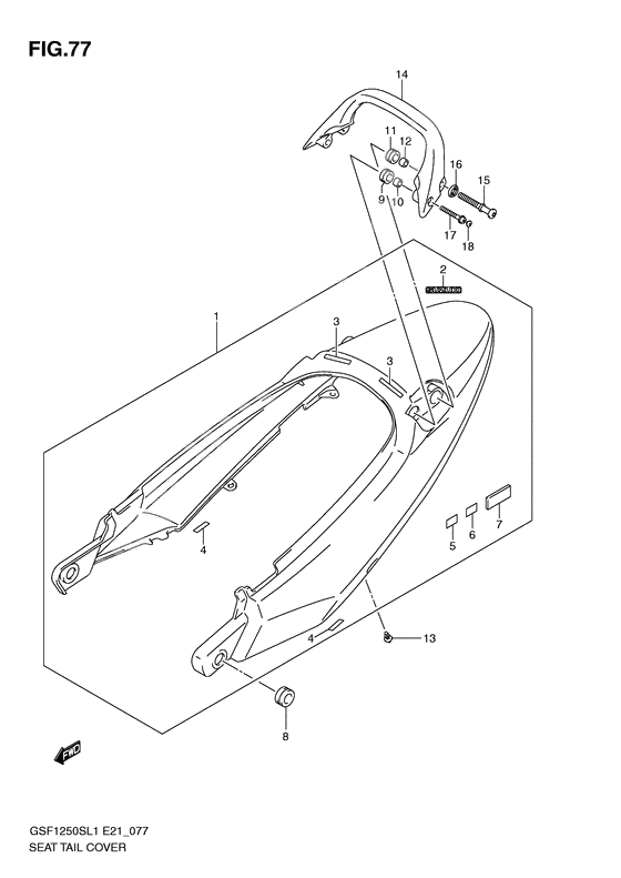 Seat tail cover