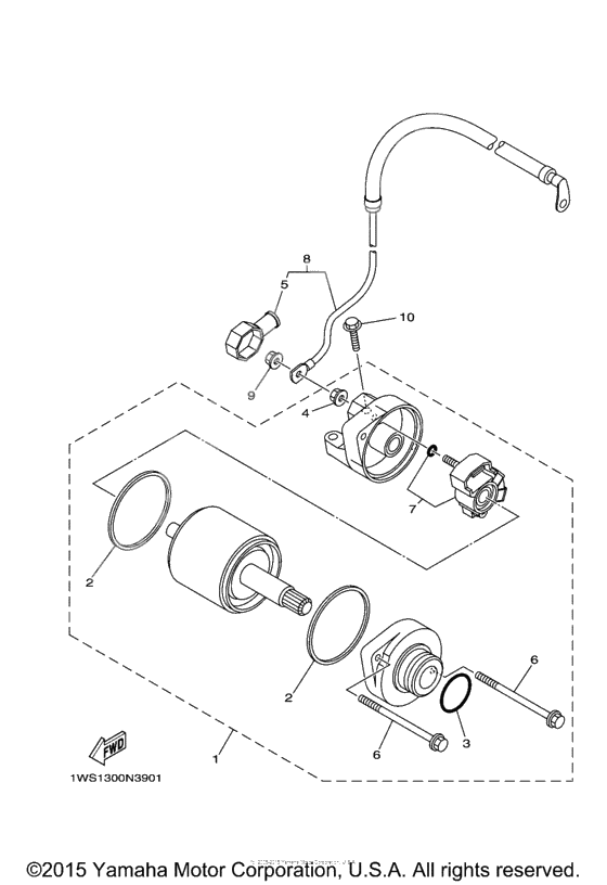 Starting motor