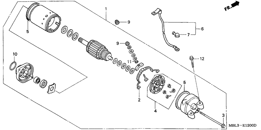 Starting motor