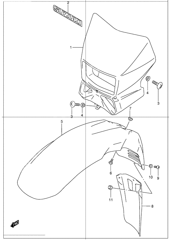 Headlamp housing              

                  Model k2