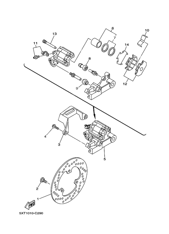 Rear Brake Calliper
