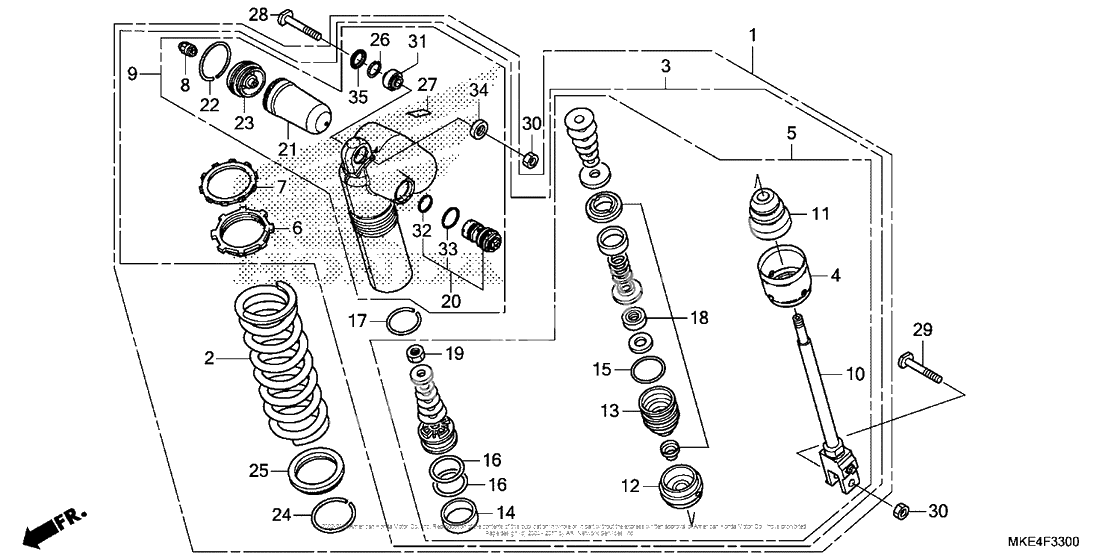 Задний амортизатор