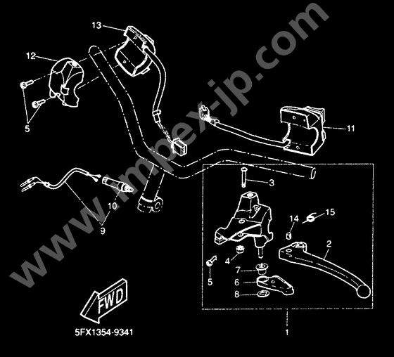 Handle switch. lever