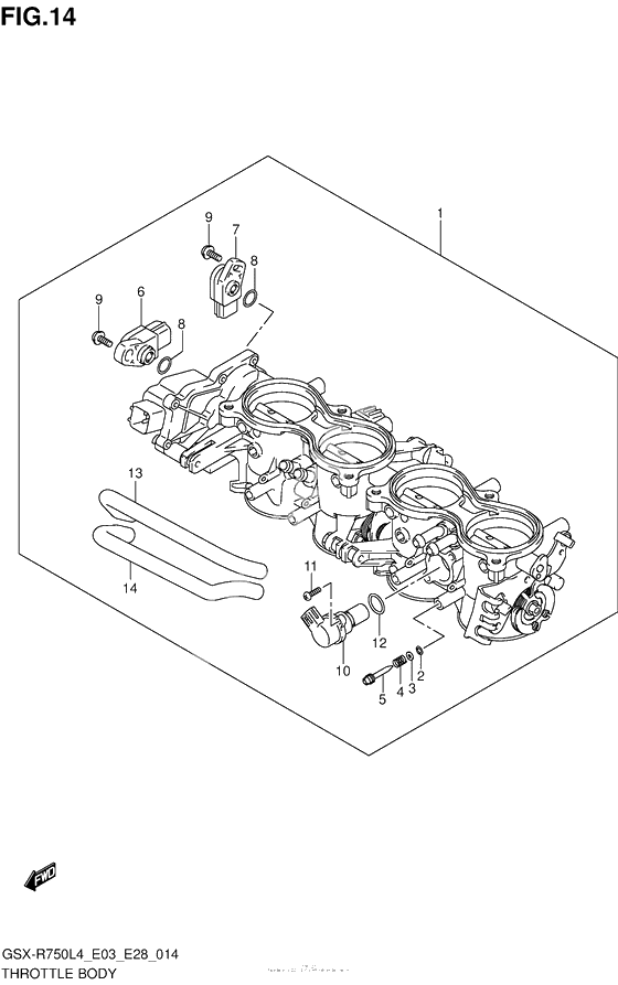 Throttle Body (Gsx-R750L4 E33)