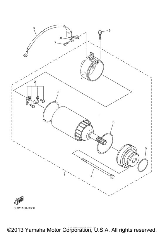 Starting motor