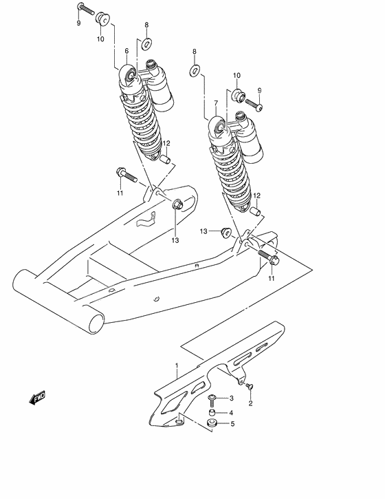 Rear shock absorber              

                  Model k4/k5