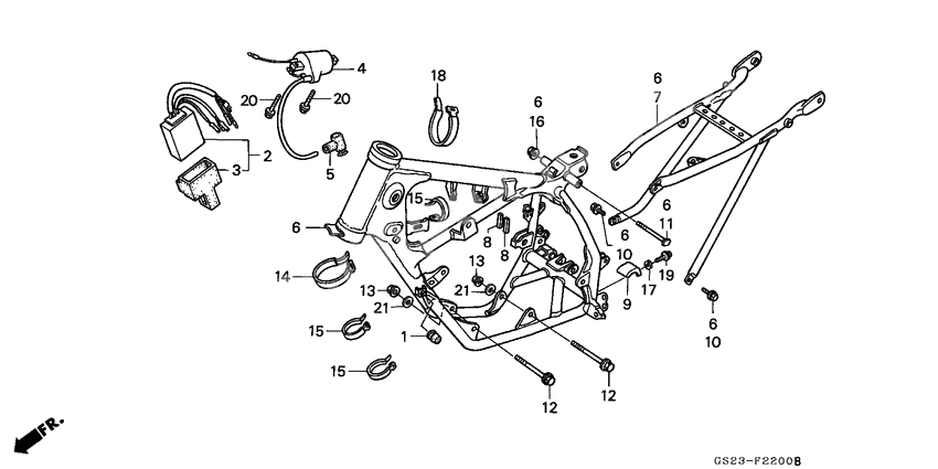 Frame body/ignition coil