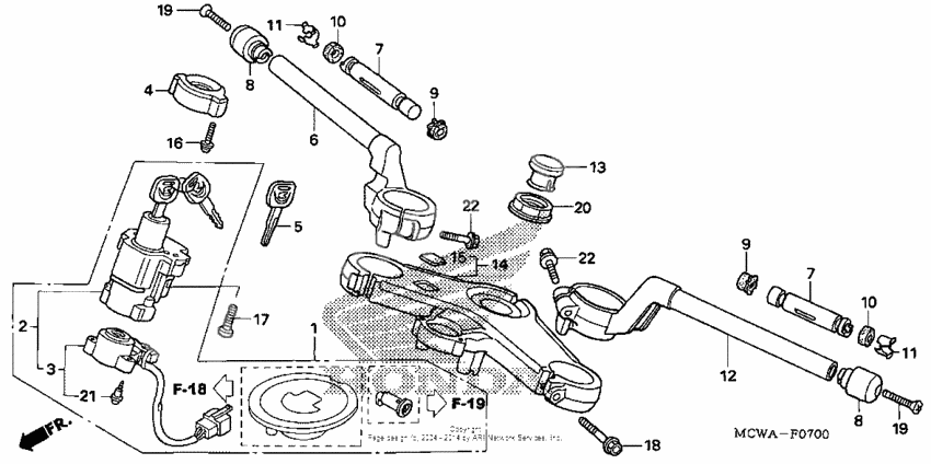 Handlebar + top bridge