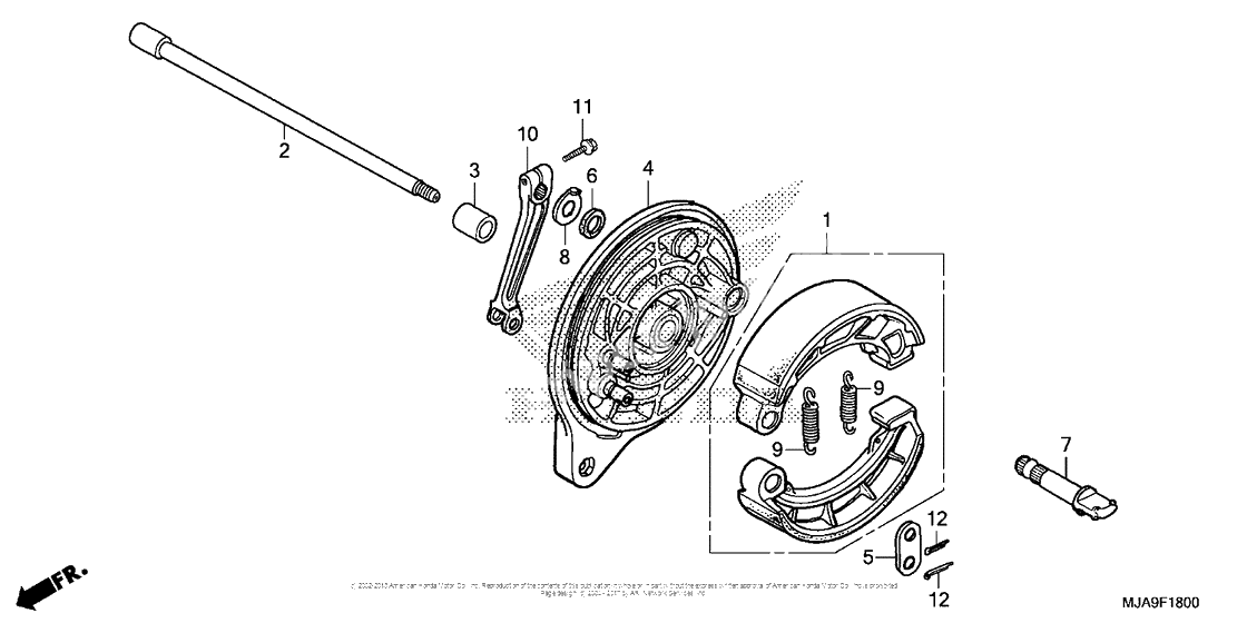 Задний тормозной барабан