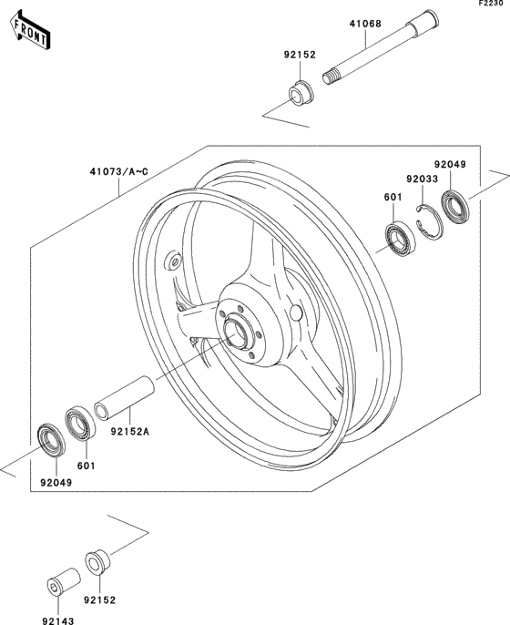 Front hub