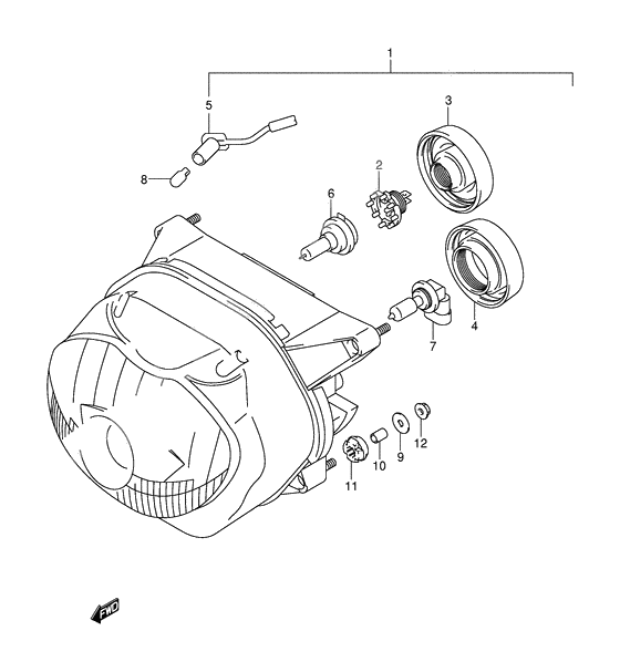 Headlamp              

                  Model y/k1 e2, e24