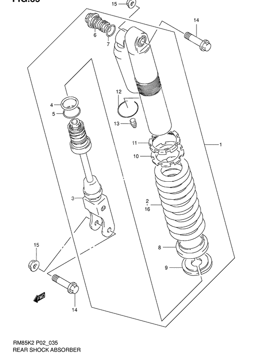 Rear shock absorber