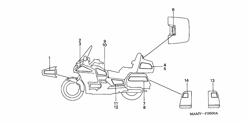 Decal              

                  GL1500SE