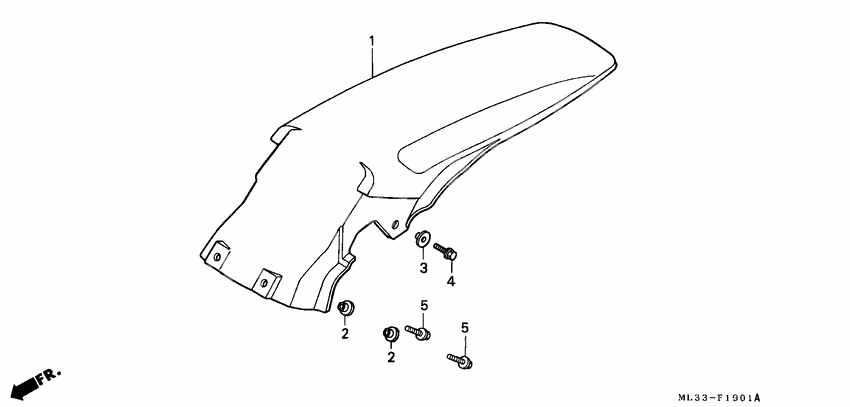 Rear fender              

                  CR500RM-