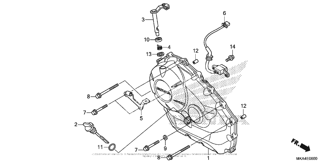 Right crankcase cover (1)