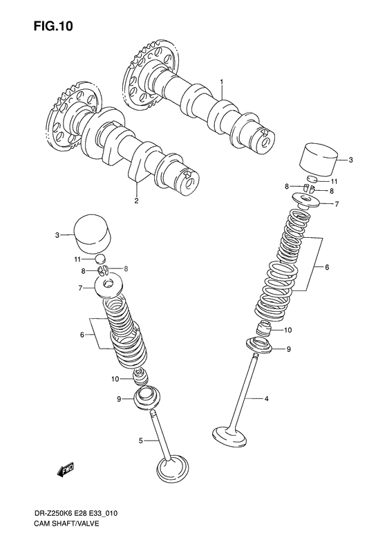 Camshaft/valve